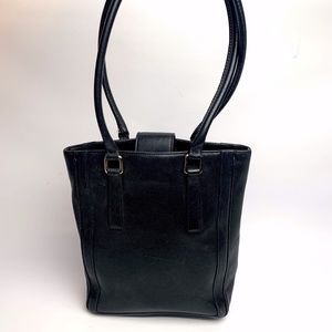 Perfect Coach Bonnie Legacy black leather handbag